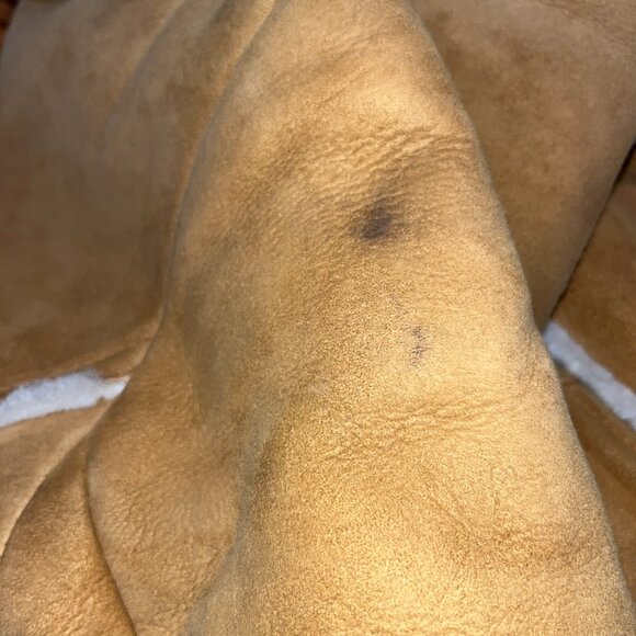 VINTAGE 70'S MATTERHORN NAPA SUEDE SHEEPSKIN SHERPA JACKET COAT - MADE IN USA -8 - Picture 14 of 15